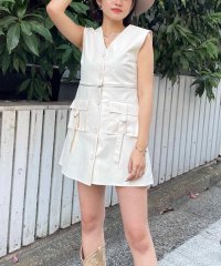 SPIRALGIRL/スパイラルガール SPIRALGIRL 2wayレザーライクベストワンピース/507034309
