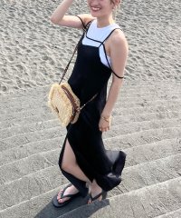 SPIRALGIRL/スパイラルガール SPIRALGIRL ヴィンテージサテンストラップマキシキャミワンピース/507034313