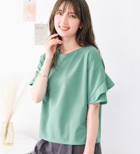 Alotta/アロッタ Alotta 【4つの機能付】フリル袖Tシャツブラウス/507034477