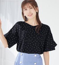 Alotta/アロッタ Alotta 【4つの機能付】フリル袖Tシャツブラウス/507034477
