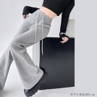 nijibra/ニジブラ nijibra 美尻＆美脚 スウェット フレアパンツ ハイウエスト ウエストゴム ワイドパンツ 脚長 楽ちん カジュアルパンツ 韓国ファッション 10/507034480