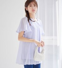 Alotta/【接触冷感】インナー付シフォンタックチュニック/507034497