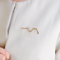 aquagarage/アクアガレージ aquagarage ウェーブラインブローチ/507034643