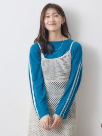 RETRO GIRL/レトロガール RETRO GIRL フリンジメッシュOP/507035120