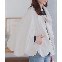 KOBE LETTUCE/コウベレタス KOBE LETTUCE スカラップデザインケープトレンチコート [K1302]/507035521