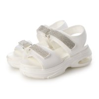 Mafmof/マフモフ Mafmof Realta(レアルタ)6.5cmエアー入りクッショニングソールラインストーンビジュースポーツサンダル/507035604