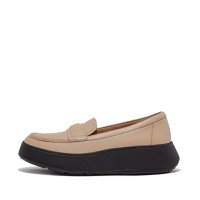 fitflop/フィットフロップ fitflop F－MODE PADDED－DETAIL LEATHER FLATFORM LOAFERS/507035705