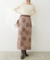 NICE CLAUP/OLIVE des OLIVE OUTLET/【natural couture】アート花柄ジャガードニットタイトスカート/507037188