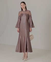 Leja/レジャ Leja リーフ刺繍フレアスリーブパールボレロマーメイドドレス美脚効果結婚式 パーティードレス 成人式 20代 30代 40代/507037990