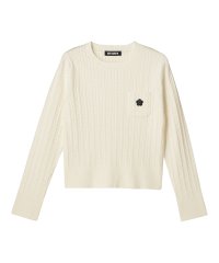 MARY QUANT/マリークヮント MARY QUANT デイジーワンポイントケーブルニット プルオーバー/507038242