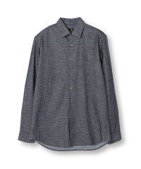 DISTINCTION MEN'S BIGI/フロッキープリントシャンブレーシャツ/507038394