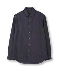 DISTINCTION MEN'S BIGI/フロッキープリントシャンブレーシャツ/507038394