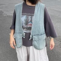 CRB/シーアールビー CRB デニムショートベスト/507038738