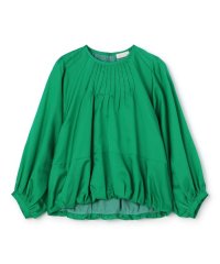 Ballsey/コットンシルクサテン ピンタックパフブラウス/507038956