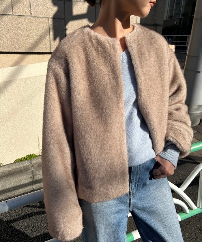 Pearl Mink Fur Jacket | SKANDINAVIK FUR