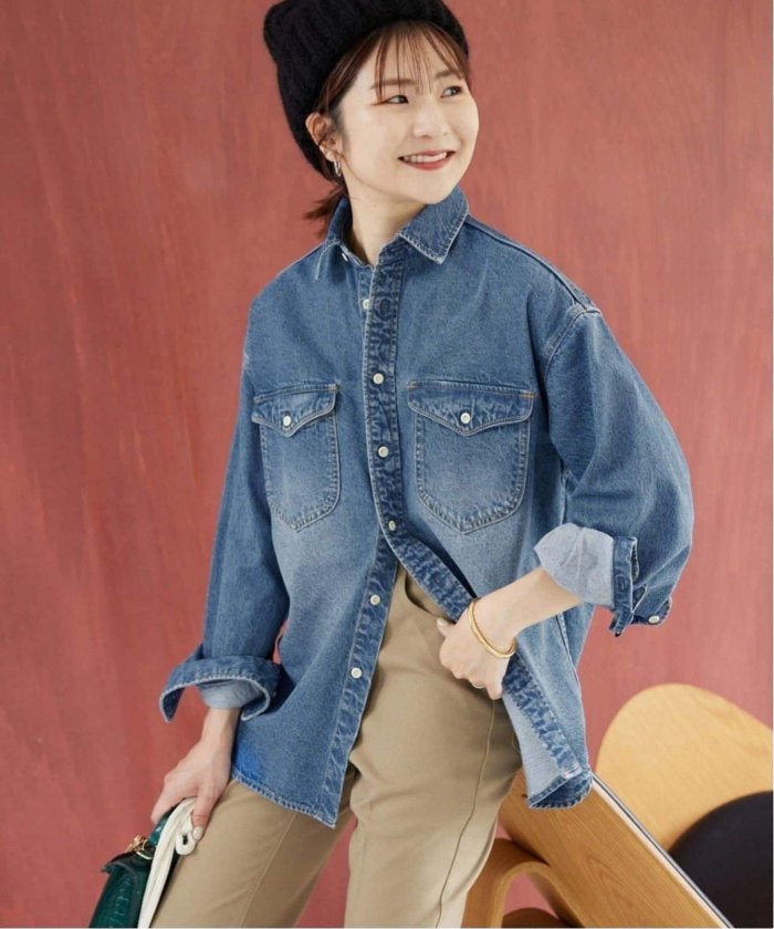 【送料無料/新品】 追加2》LE イエナ(SLOBE スローブ | BDUシャツ(507038989) DENIM ジャケット・アウター