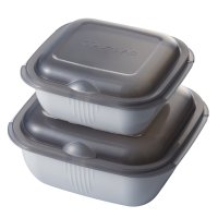 GOURLAB PLUS/グルラボプラス GOURLAB+ グルラボ GOURLAB 電子レンジ 料理器 マルチ 6点セット 保存容器 スチーマー 食洗機対応 簡単 時短 グルラボプラス/507039651