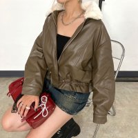 non-hedge/ノンヘッジ non－hedge 合成皮革エリフェイクファーブルゾン/507039708