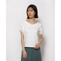 12Twelve Agenda/トゥエルブアジェンダ 12Twelve Agenda ハートネック異素材タックスリーブカットソープルオーバー/507040099
