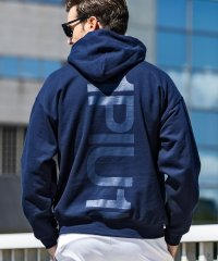 1PIU1UGUALE3 RELAX/ウノ ピゥ ウノ ウグァーレ トレ リラックス 1PIU1UGUALE3 RELAX バックビッグロゴ裏起毛プルオーバーパーカー/504454705