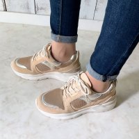BLANC / BLEU/ブランブルー blanc/bleu 【23cm～26cm】【軽量】【本革】5.5cmヒール レザースニーカー/507017853