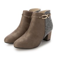 Mafmof/マフモフ Mafmof Realta(レアルタ)5.5cmヒールツイードコンビビット2WAYショートブーツ/507040125
