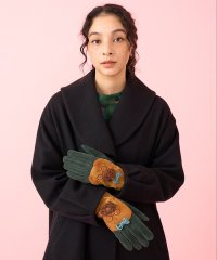 Jocomomola/犬モチーフスウェード調手袋/507042764