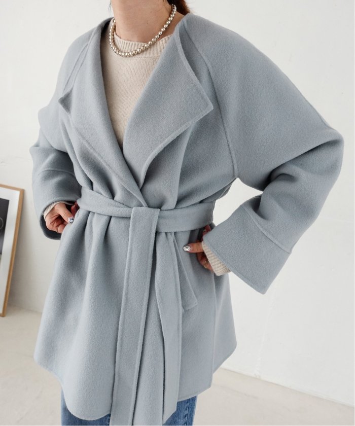 Spick and Span 110sリバーポンチョ風コート 110sリバーポンチョ