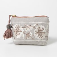 KANKAN/カンカン KANKAN 花リボン刺繍ポーチ/507044659