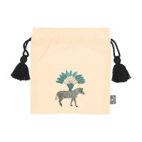 KANKAN/カンカン KANKAN ゼブラ刺繍巾着S/507044664