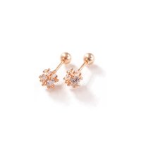 Noelmarket/ノエルマーケット Noelmarket ピアス 金属アレルギー対応 ダイヤ 小ぶり つけっぱなし 18k シンプル 仕事 人気 上品 ピンクゴールド シルバー /507044878