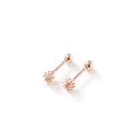 Noelmarket/ノエルマーケット Noelmarket ピアス 金属アレルギー対応 ダイヤ 小ぶり つけっぱなし 18k シンプル 仕事 人気 上品 ピンクゴールド シルバー /507044878