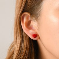 REAL STYLE/リアルスタイル REAL STYLE ピアス レディース ハート 小さめ かわいい S M L アクセサリー 赤 黒 シンプル 上品 きれいめ お出かけ 両耳用/507045053