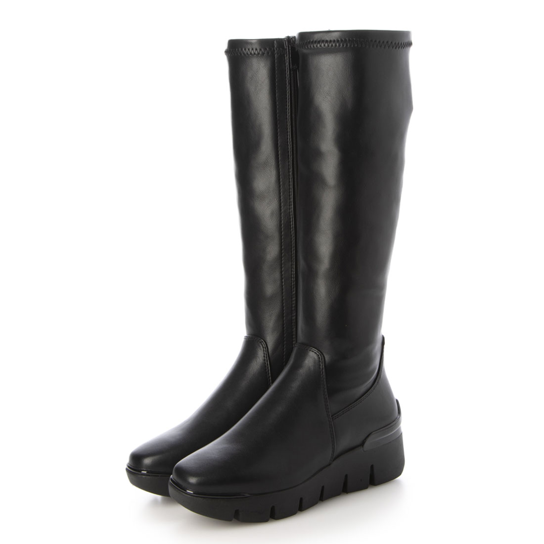 セール60%OFF】ブソラ bussola 厚底ストレッチロングブーツ
