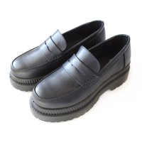 AmiAmi/[アミアミ] ローファー 厚底ローファー 厚底 レディース シンプル ベーシック 学生 制服 黒 通学 通勤 靴 LO1891/507045647