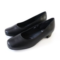 pointer/【本革】スクエアトゥ パンプス 本革 レディース (ブラック、22.0cm) PO5923 PO5923 (ブラック、22.0cm)/507045717