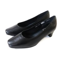 pointer/【本革】スクエアトゥ パンプス 本革 レディース (ブラック、22.0cm) PO5925 PO5925 (ブラック、22.0cm)/507045718