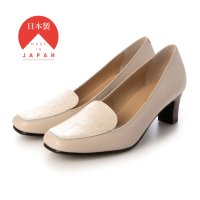 HUSKY SELECT/ハスキー husky Co.Ltd. 【牛革】型押しレザーコンビ 5.5cmヒールパンプス/507046934