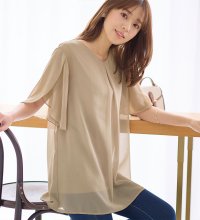 Alotta/アロッタ Alotta インナー付チューリップ袖チュニック/507046971