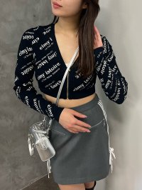 eimy istoire/エイミーイストワール eimy istoire eimy istoireリブジャガードクロップカーディガン/507047106
