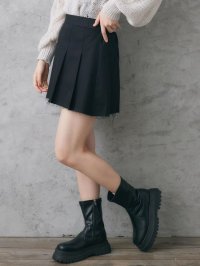 RETRO GIRL/レトロガール RETRO GIRL 裾キリッパプリーツミニSK/507047787
