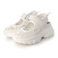 Mafmof/マフモフ Mafmof Realta(レアルタ)5cm厚底ソールレースアップメッシュスニーカーサンダル/507048290