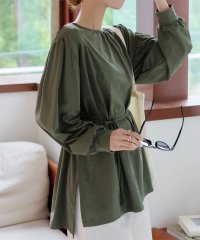 KOBE LETTUCE/コウベレタス KOBE LETTUCE【 接触冷感・UVカット・吸水速乾 】ウエストストリングオーバーブラウス [S193]/507048369