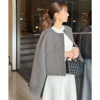 KOBE LETTUCE/コウベレタス KOBE LETTUCE ［ 岡部あゆみさんコラボ ］ポケットデザインショートコート【ステンカラー】 ［選べる2タイプ］[K1315]/507049679