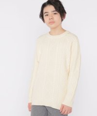 SHIPS KIDS/SHIPS KIDS:140～160cm /〈洗濯機可能〉ケーブル ニット/507051252