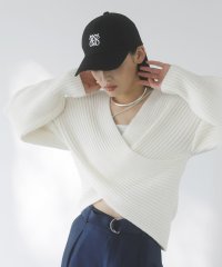 VIS/ふんわりカシュクールニットプルオーバー/507052142
