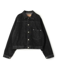 GALERIE VIE/ブラックデニム プリーテッドジャケット/507052660