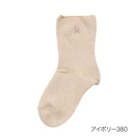 HANAE MORI/ハナエモリ HANAE MORI 福助 【HANAE MORI ： ファーストライン】 靴下 片面刺しゅう クルー丈 ゆったりらくらくパイル(3203－040)/506883854
