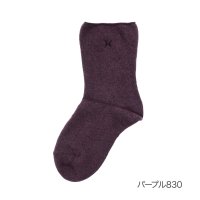HANAE MORI/ハナエモリ HANAE MORI 福助 【HANAE MORI ： ファーストライン】 靴下 片面刺しゅう クルー丈 ゆったりらくらくパイル(3203－040)/506883854