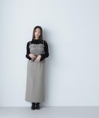 NATURAL BEAUTY BASIC/シャーリングビスチェ＆ナロースカート/507043066